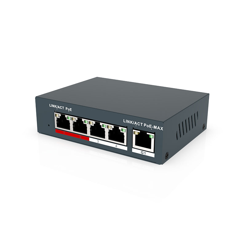 4 Port Smart Managed PoE Switch – GLORY